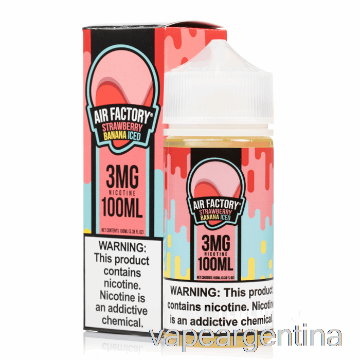 Helado De Plátano Fresa - Air Factory - 100ml 3mg Vape Argentina